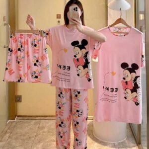 Set de Pijamas 3 Piezas "Sweet Love" – Edición Disney Mickey & Minnie
