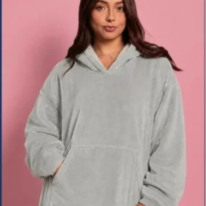 Pijama Cobija Gigante "Soft Grey" (Unisex Oversize)