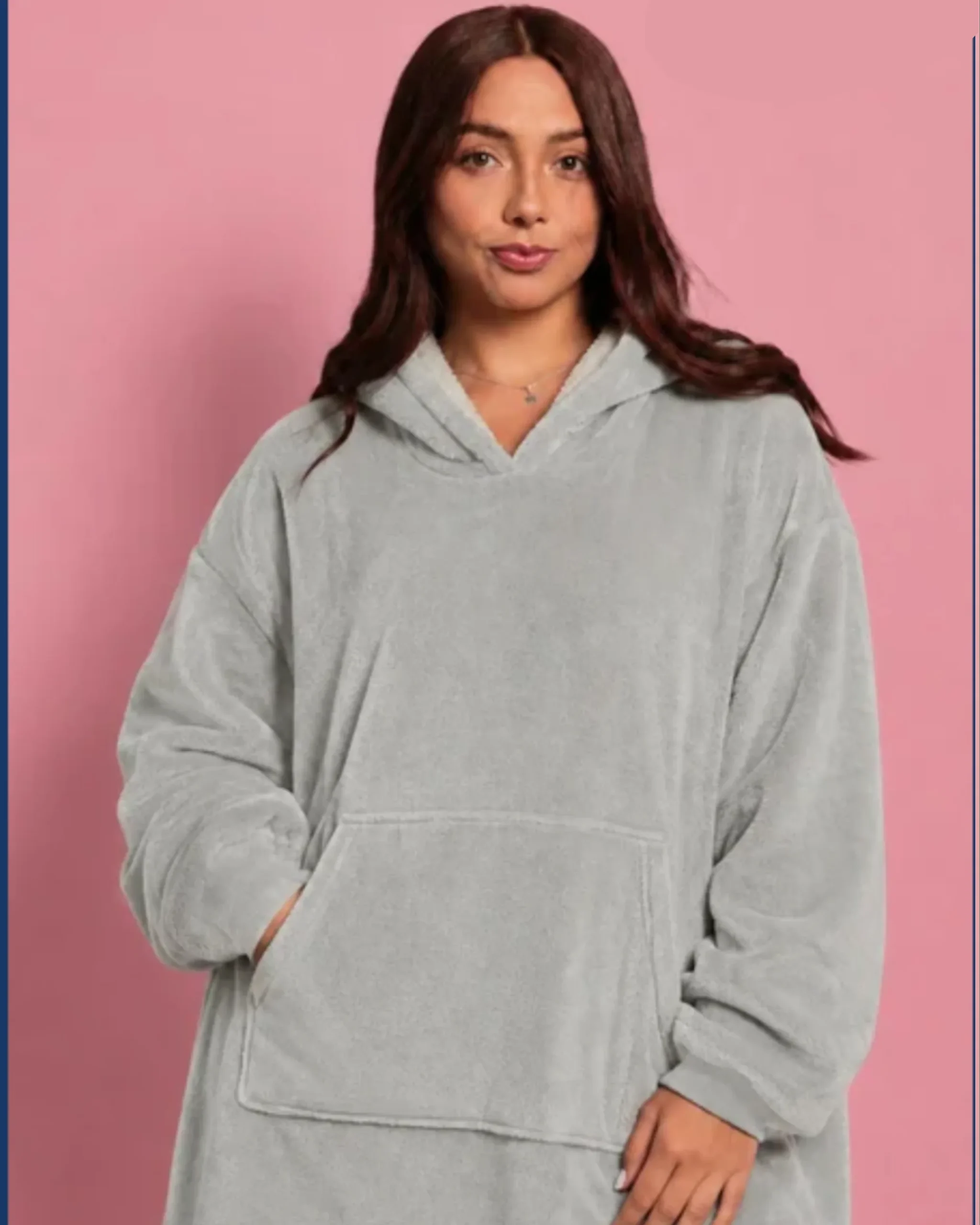 Pijama Cobija Gigante "Soft Grey" (Unisex Oversize)